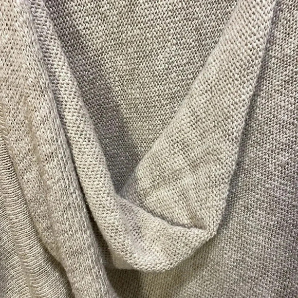 Anthropologie woman’s twisted poncho oatmeal colored sweater - Picture 9 of 15